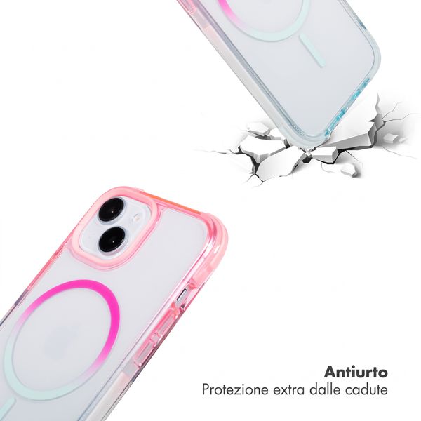 Selencia Cover MagSafe Gradient Apple iPhone 15 - Rosa / Blu