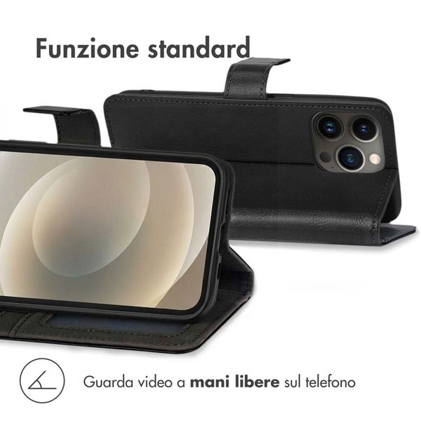imoshion Cover a libro di Lusso Apple iPhone 13 Pro - Nero