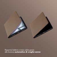 Selencia Cover Riva Apple iPad Air 11 pollici (2026) M4 / (2025) M3 / (2024) M2 / Air 5 (2022) / Air 4 (2020) - Mocha Brown