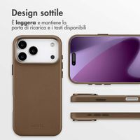 Accezz Cover in Pelle con MagSafe Apple iPhone 17 Pro Max - Marrone caffè