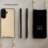 Selencia Cover per telefono Nova con cordino e portacarte Samsung Galaxy A37 (5G) - Beige