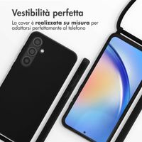 imoshion Cover in Silicone con Cordino Samsung Galaxy A35 - Nero