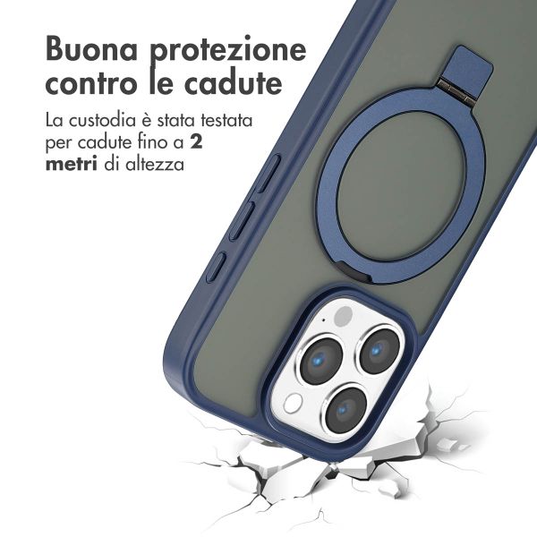 Accezz Cover con anello e supporto con MagSafe Apple iPhone 16 Pro - Blu