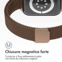 imoshion Cinturino sottile Milanese Apple Watch | 38/40/41/42 mm - Marrone