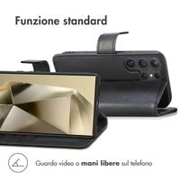 imoshion Cover a libro di Lusso Samsung Galaxy S25 Ultra - Nero