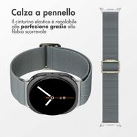 imoshion Cinturino in nylon elastico Samsung Galaxy Watch 8 (40/44mm) / Classic (46mm) - Grigio