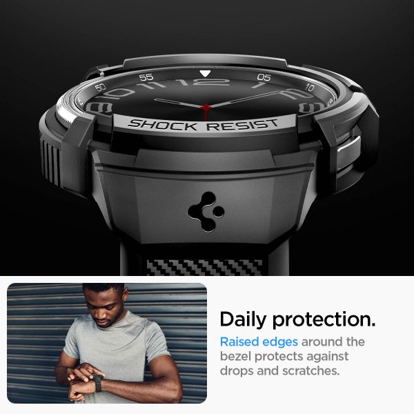 Spigen Cover Rugged Armor™ Pro Samsung Galaxy Watch 6 Classic - 47 mm - Nero