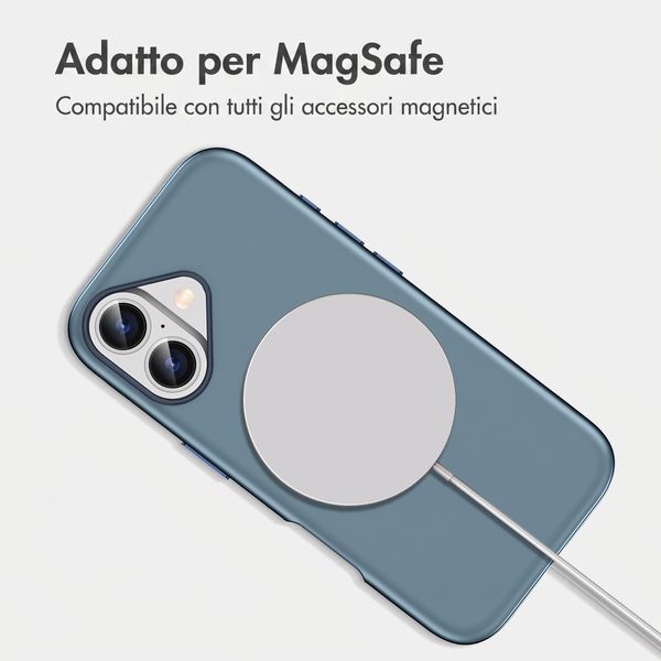 imoshion Cover posteriore Color con Thin MagSafe Ring Apple iPhone 17 - Blu scuro