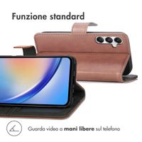 imoshion Cover a libro di Lusso Samsung Galaxy A35 - Marrone