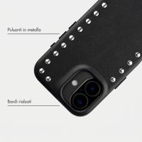 Selencia Cover posteriore Studs con MagSafe Apple iPhone 17 - Velvet Black