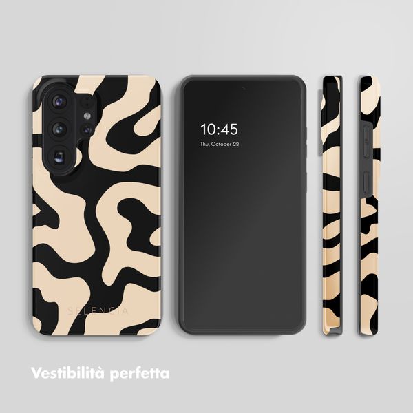 Selencia Cover posteriore Vivid con MagSafe Samsung Galaxy S26 Ultra - Art Wave Black