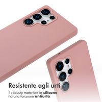 imoshion Cover in Silicone con Cordino Samsung Galaxy S25 Ultra - Sand Pink