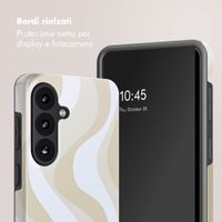 Selencia Cover posteriore Vivid con MagSafe Samsung Galaxy S26 FE - Desert Waves Beige