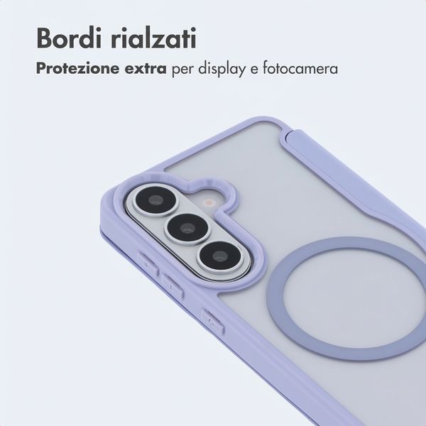 imoshion Bookcase trasparente con MagSafe Samsung Galaxy S26 - Lilla
