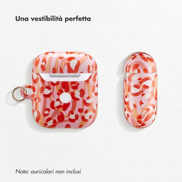 Selencia Cover Vivid  Apple Airpods 1 / 2 - Wild Spots Lipstick