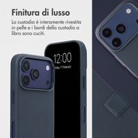 Accezz Cover in pelle 2 in 1 con MagSafe Apple iPhone 18 Pro Max / 17 Pro Max - Nightfall Blue