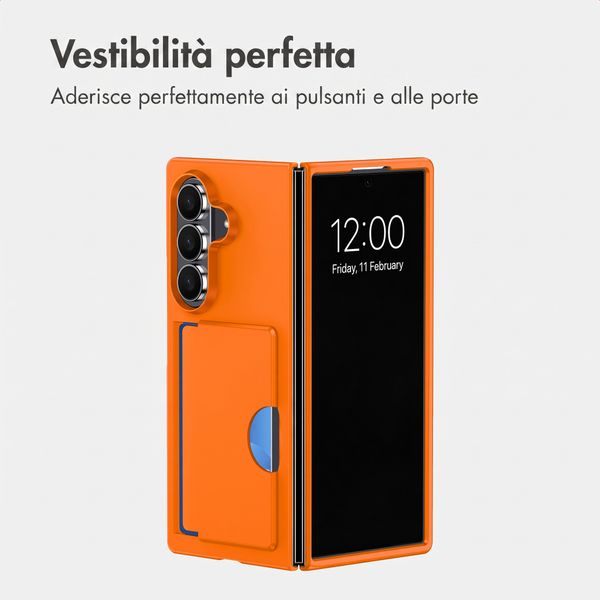 imoshion Backcover con porta carte Samsung Galaxy Z Fold 8 Ultra - Arancio