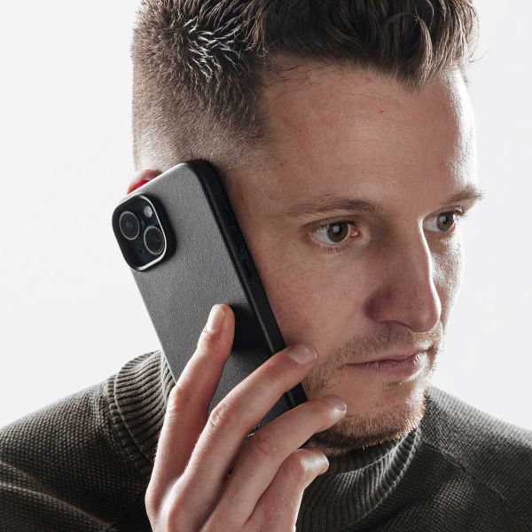 Accezz Cover in Pelle con MagSafe Apple iPhone 15 Pro Max - Onyx Black