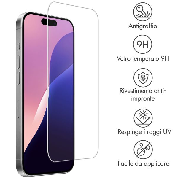 Accezz Vetro temperato, confezione da 2 Apple iPhone 16 Pro Max / 17 Pro Max