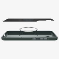 Spigen Cover posteriore Thin Fit MagSafe Samsung Galaxy S25 - Abyss Green