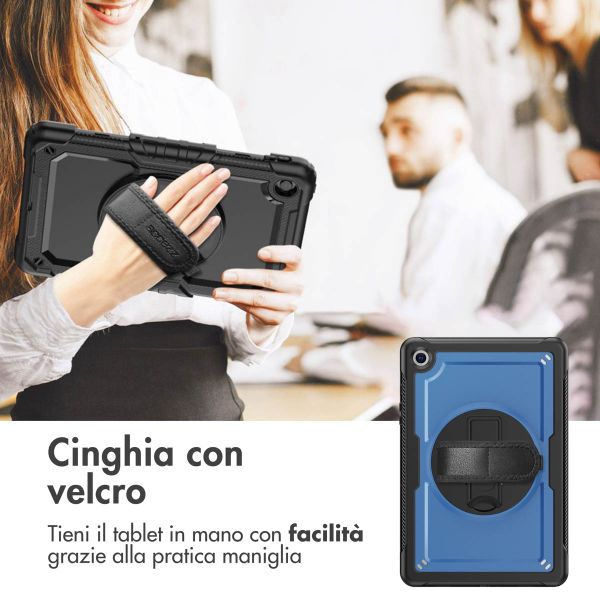 Accezz Cover Posteriore Resistente con tracolla Samsung Galaxy Tab A9 Plus - Blu