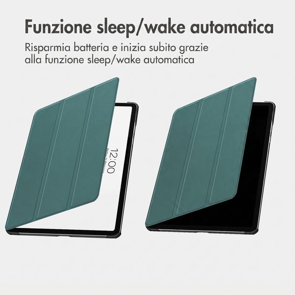 imoshion Cover a libro Trifold Samsung Galaxy Tab A9 Plus - Verde scuro