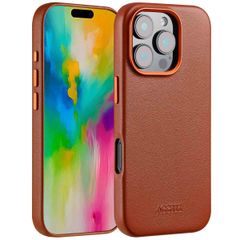 Accezz Cover in Pelle con MagSafe Apple iPhone 16 Pro - Sienna Brown