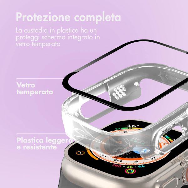 imoshion Cover rigida integrale Apple Watch Ultra / Ultra 2 / Ultra 3 - 49 mm - Trasparente