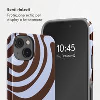 Selencia Cover posteriore Vivid con MagSafe Apple iPhone 14 - Dream Swirl Chocolate
