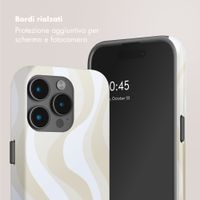 Selencia Cover posteriore Vivid con MagSafe Apple iPhone 15 Pro - Desert Waves Beige