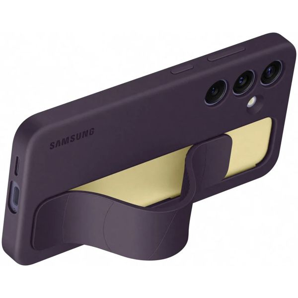 Samsung Cover Originale con Supporto a Impugnatura Samsung Galaxy S24 - Dark Violet