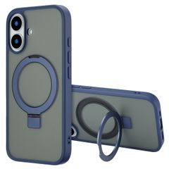 Accezz Cover con anello e supporto con MagSafe Apple iPhone 16 - Blu