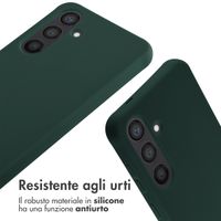 imoshion Cover in Silicone con Cordino Samsung Galaxy S24 - Verde scuro