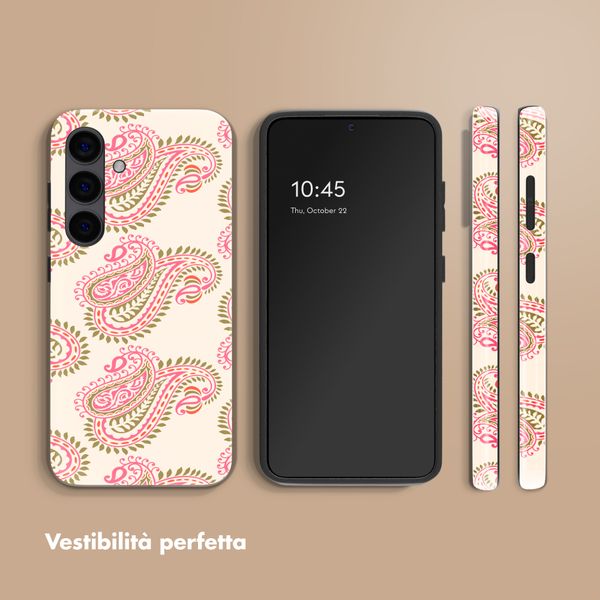 Selencia Cover posteriore Vivid con MagSafe Samsung Galaxy S24 - Paisley Blush