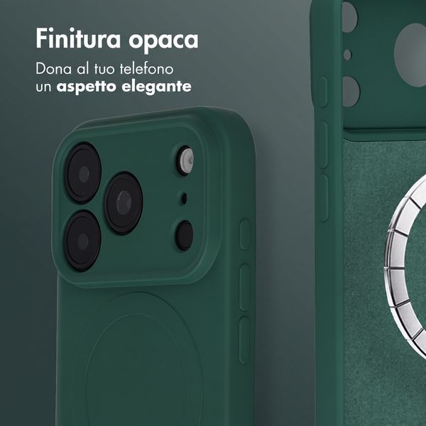 imoshion Cover Posteriore Colorata con MagSafe Apple iPhone 18 Pro / 17 Pro - Verde scuro