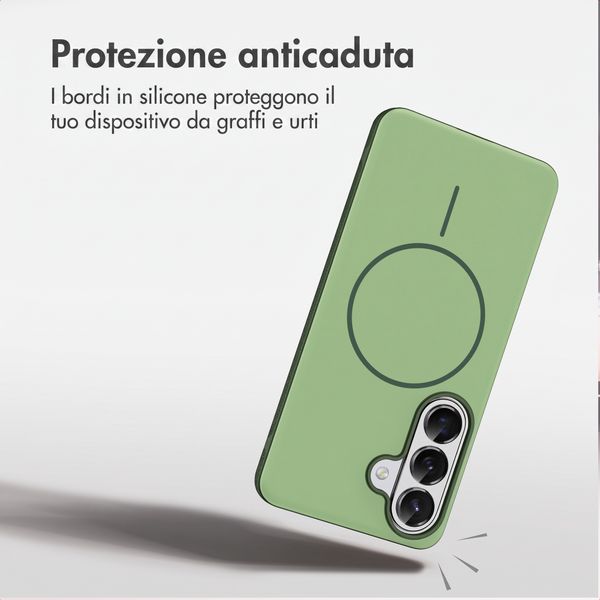 imoshion Cover posteriore Color con Thin MagSafe Ring Samsung Galaxy S26 - Verde scuro