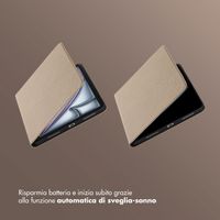 Selencia Cover Riva Apple iPad Air 11 pollici (2026) M4 / (2025) M3 / (2024) M2 / Air 5 (2022) / Air 4 (2020) - Beige