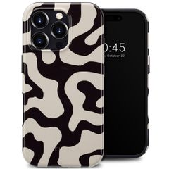 Selencia Cover posteriore Vivid con MagSafe Apple iPhone 16 Pro - Art Wave Black