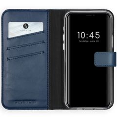 Selencia Cover a libro in vera pelle Apple iPhone 12 Pro Max - Blu