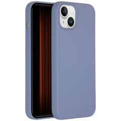 Accezz Cover in silicone liquido con MagSafe Apple iPhone 15 Plus - Lavender Gray