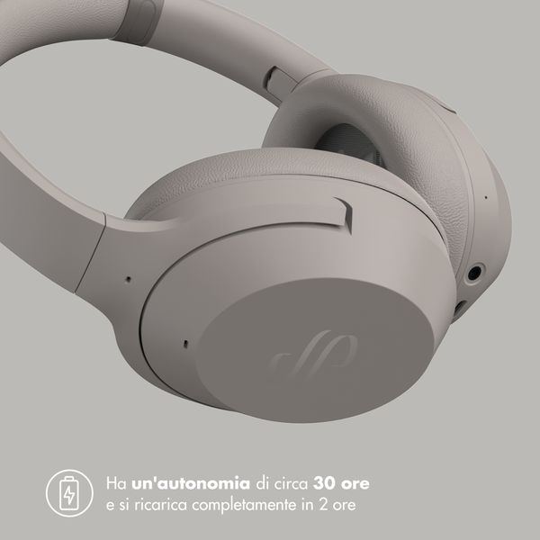 Selencia Cuffie wireless Urban Play - Cancellazione attiva del rumore (ANC) - Con custodia - Cosy Grey