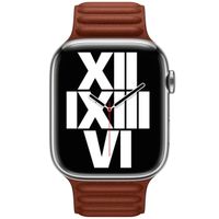Apple Cinturino Leather Link Apple Watch | 44/45/46/49 mm - Taglia M/L - Umber