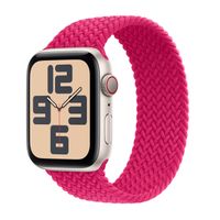 Apple Cinturino Solo intrecciato Apple Watch | 38/40/41/42 mm - Taglia 4 - Raspberry