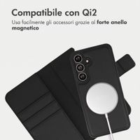 imoshion Cover a libro di lusso 2-in-1 rimovibile Samsung Galaxy S25 FE - Nero