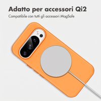 imoshion Cover posteriore Color con Thin MagSafe Ring Google Pixel 11 / 11 Pro / 10 / 10 Pro - Arancio