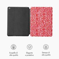 Selencia Cover per tablet Vivid Apple iPad 9 (2021) 10.2 pollici / iPad 8 (2020) 10.2 pollici / iPad 7 (2019) 10.2 pollici - Wild Spots Lipstick