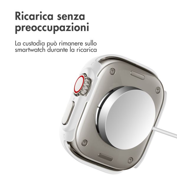imoshion Cover rigida integrale Apple Watch Ultra / Ultra 2 / Ultra 3 - 49 mm - Bianco