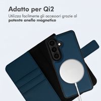 imoshion Cover a libro di lusso 2-in-1 rimovibile Samsung Galaxy S26 - Blu