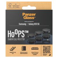 PanzerGlass Pellicole protettive fotocamera Hoops Optic Rings Samsung Galaxy A55 - Nero