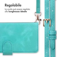 imoshion Cover a libro con Cordino Apple iPhone 15 - Turchese